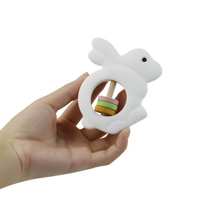 BPA Free Silicone Teether untuk Tumbuh Gigi Perawatan Bayi mainan mainan silikon food grade yang menenangkan