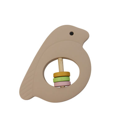 BPA Free Silicone Teether untuk Tumbuh Gigi Perawatan Bayi mainan mainan silikon food grade yang menenangkan