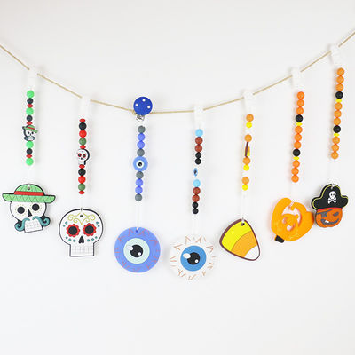 Silicone Teether Lembut Dan Fleksibel untuk Bayi 0-36 Bulan DIY gantungan kunci silikon teether untuk halloween