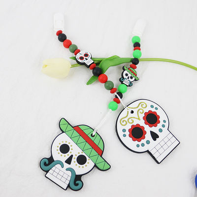 Silicone Teether Lembut Dan Fleksibel untuk Bayi 0-36 Bulan DIY gantungan kunci silikon teether untuk halloween