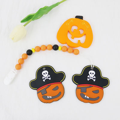 Silicone Teether Lembut Dan Fleksibel untuk Bayi 0-36 Bulan DIY gantungan kunci silikon teether untuk halloween