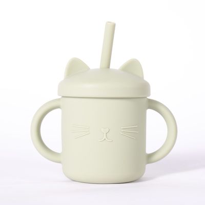 Cangkir sippy food grade silikon untuk minum dengan aman