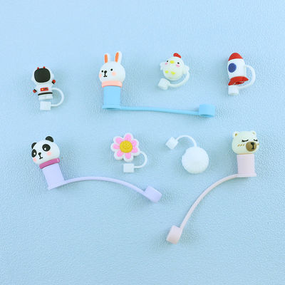 Kustom 8mm 10mm 12mm 14mm 15mm Silicone Straw Cover agar sesuai dengan bahan yang berbeda jerami silikon pesona