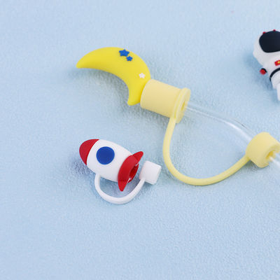 Kustom 8mm 10mm 12mm 14mm 15mm Silicone Straw Cover agar sesuai dengan bahan yang berbeda jerami silikon pesona