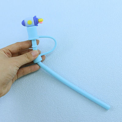 Tidak beracun Ukuran Bahan Berbeda Straw / Sippy Topper pesona penutup jerami silikon