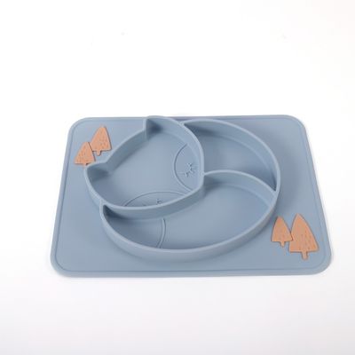 Microwave Aman Plat Silikon Bayi sendok Bebas BPA Tidak beracun Lembut Untuk Bayi