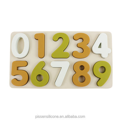 Puzzle pendidikan silikon halus dengan bahan tidak beracun dan ramah lingkungan