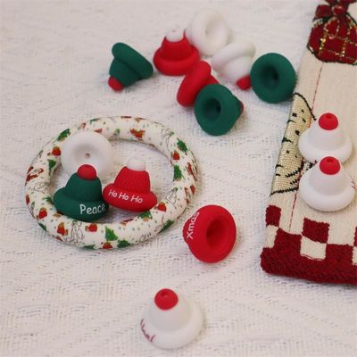 Paisen produsen Custom tahan lama menyenangkan seri Natal manik-manik 100% aman silikon fokus untuk profesional