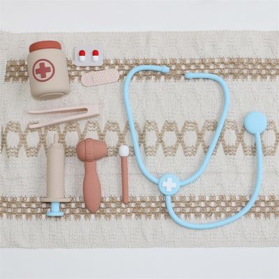 Permainan Silikon Bayi Disesuaikan Fungsi Dokter Berperan Anak Perawat Berperan Set Mainan