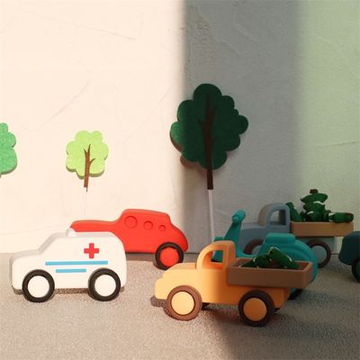 Berkualitas Bayi Silikon Mobil Mainan Berjalan Mobil Silikon Anak-anak Bermain