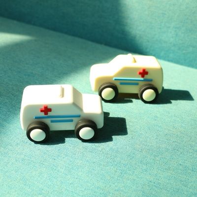 Berkualitas Bayi Silikon Mobil Mainan Berjalan Mobil Silikon Anak-anak Bermain
