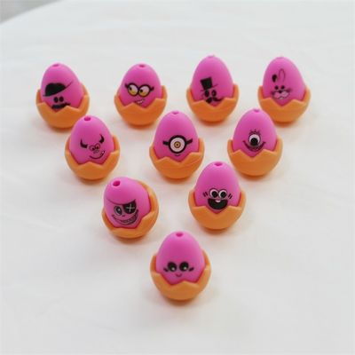 Custom Easter Focals Silikon Semua Manik Non-Toksik Silikon Cetak Easter Egg Manik Untuk Keychain Membuat