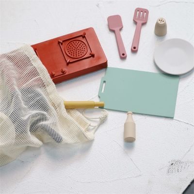 Pabrik Baru Datang Berpura-pura Bermain Set Mainan Dapur Montessori Pendidikan Silica Gel Masakan Mainan Silikon