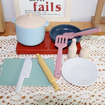 Pabrik Baru Datang Berpura-pura Bermain Set Mainan Dapur Montessori Pendidikan Silica Gel Masakan Mainan Silikon