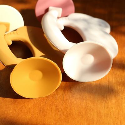 Teether Silikon Bebas BPA Tekstur Lembut Meredakan Sakit Gusi Penghilang Gigi Teether Silikon Aman Untuk Mainan Bayi