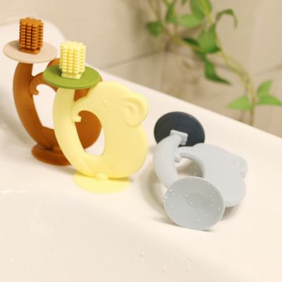 Teether Bebas BPA Tekstur Silikon Lembut Mudah Dipegang Membantu Dengan Penghilang Sakit Gigi Mainan Gigi Bayi Terbaik