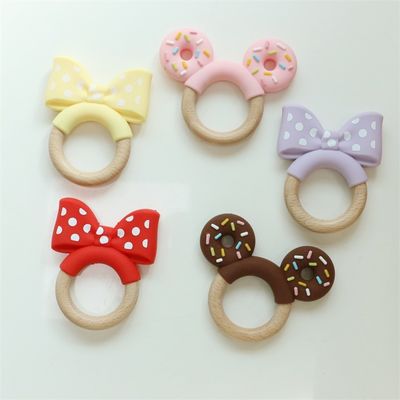 Set Teether Bayi Silikon Fleksibel Dengan Bahan Non-Toksik Dan Desain Hewan Cantik Bayi Baru Lahir Dolly Toys Teething