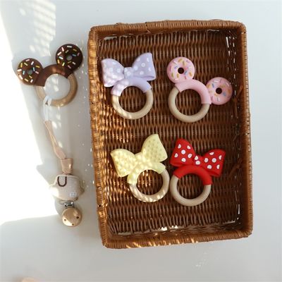 Set Teether Bayi Silikon Fleksibel Dengan Bahan Non-Toksik Dan Desain Hewan Cantik Bayi Baru Lahir Dolly Toys Teething