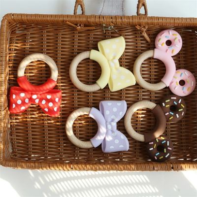 Set Teether Bayi Silikon Fleksibel Dengan Bahan Non-Toksik Dan Desain Hewan Cantik Bayi Baru Lahir Dolly Toys Teething