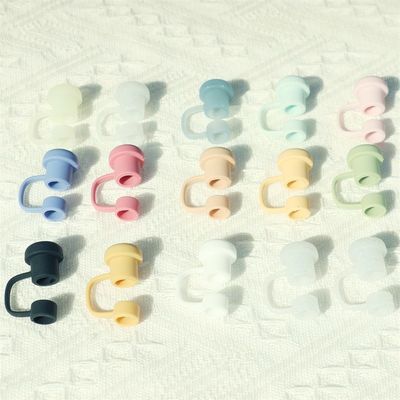 Custom Made Silicone Straw Toppers Untuk Tumblers Silicone Straw Cap Topi PVC Bebas BPA Bebas