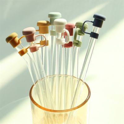 Custom Made Silicone Straw Toppers Untuk Tumblers Silicone Straw Cap Topi PVC Bebas BPA Bebas