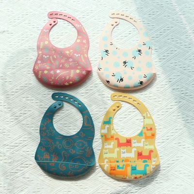 Silikon Baby Bib Waterproof Dan noda - tahan untuk kekacauan - waktu makan gratis