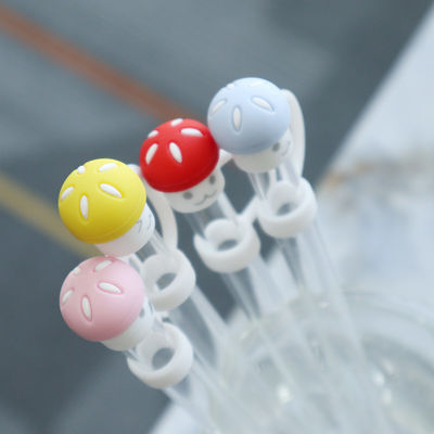 Desain Ruang Jamur Publik yang Disesuaikan 10MM Topper Straw Untuk Piala Tumbler Full Silicone Straw Cover Hats
