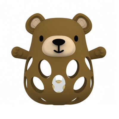 Animal Fox And Bear Medical Grade Relief for Babies 0-6 Months Soothes Teething Pain Silicone Teether for Babies with Easy-Grip