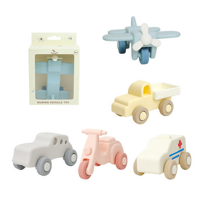 Makanan Grade Silikon Bayi Gigi Mainan untuk Molars Bayi Mainan untuk Bayi 3+ Makanan Grade Silikon Mobil Traktor Silikon Anak Mainan