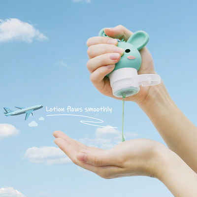 Grosir 90ML Portable Leak Proof Squeezable Cosmetic Container Kit Perjalanan Silikon Shampoo Set Botol Perjalanan Untuk Peralatan Toilet