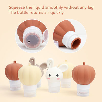 Grosir 90ML Portable Leak Proof Squeezable Cosmetic Container Kit Perjalanan Silikon Shampoo Set Botol Perjalanan Untuk Peralatan Toilet
