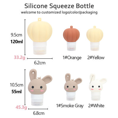 Grosir 90ML Portable Leak Proof Squeezable Cosmetic Container Kit Perjalanan Silikon Shampoo Set Botol Perjalanan Untuk Peralatan Toilet