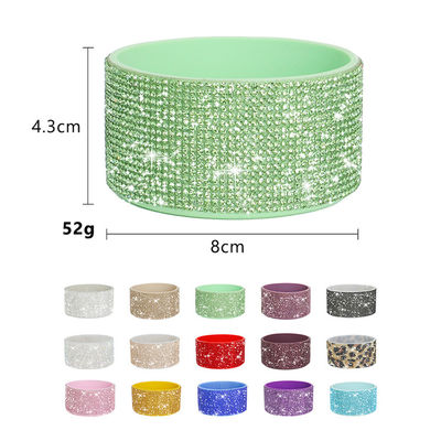 Grosir cangkir Glitter Silikon Boot untuk 20-40oz Bottle Cover Bagian bawah Sleeve Cover Pelindung tumbler boot dicetak