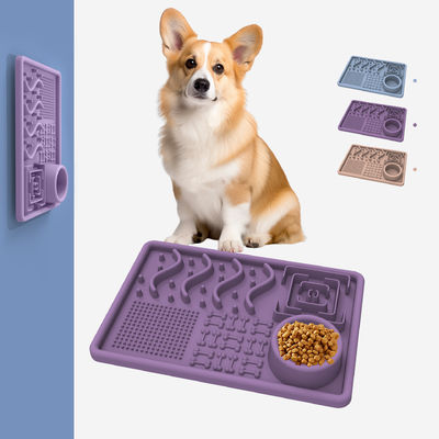 Bebas dari BPA Non -bau mangkuk silikon hewan peliharaan hewan anjing piring silikon bahan lunak makanan anjing piring di jual