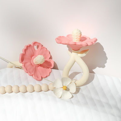 PAISEN Custom Flower Baby Feeding Teether Chew Toys Food Grade Baby Silicone Teether Molar Toys Baby Hand Teether produk