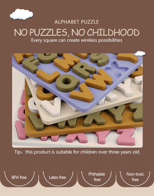 Desain Baru 3D Silicone Puzzle Jigsaw Toys Bayi Untuk Bayi Baru Lahir Montessori Puzzle Cognitive Matching Board Games Toys Pendidikan Awal