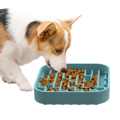 Custom Cute Labyrinth Labyrinth Pola Silikon Pet Anjing Makanan Makan Mat Silikon Slow Feeder Menjilat Pad