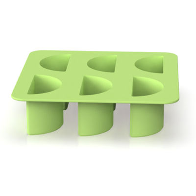 Custom BPA Bebas Bulat Ice Cube Tray Bebas BPA dengan Tutup dan Bin Mudah untuk Melepaskan Ice Mold Cube Mold untuk Bola Es