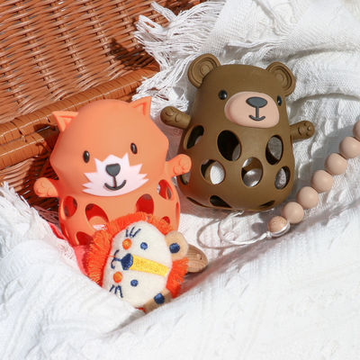 PAISEN Bear Teething Gloves Unisex Custom Bebas BPA Hadiah Bayi Baru Lahir Cantik Berbentuk Hewan Silikon Toys Teething Soft Baby Teeth