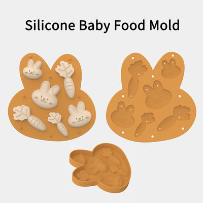 Silikon Baby Fruit Food Feeder Tray Container Ice Cube Tray Maker untuk Makanan Bayi Rumahan Susu Ibu Gigi Popsicle Mold