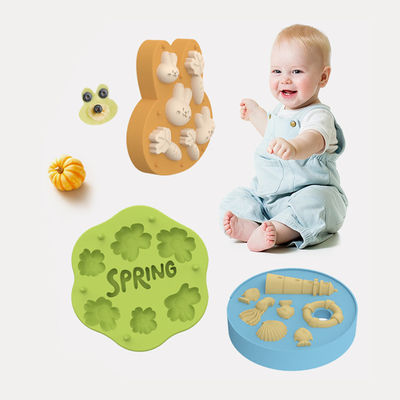 Silikon Baby Fruit Food Feeder Tray Container Ice Cube Tray Maker untuk Makanan Bayi Rumahan Susu Ibu Gigi Popsicle Mold