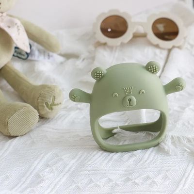 PAISEN Custom Soft Teether Toys Teething Gloves Bayi Baru Lahir Bebas Bpa Silicone Teething Mitten untuk Bayi