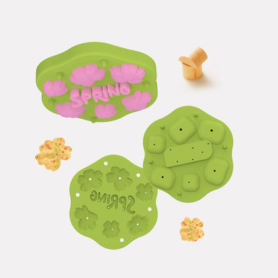 PAISEN Silikon Bunga Musim Semi Buah Bayi Makanan Pakan Susu Ibu Popsicle Cetakan untuk Teething Relief Refrigerator Tray dengan tutup