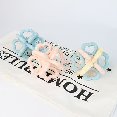 2025 Baru Custom Silicone Ring Soft 3D Kids Baby Rattle Toys BPA-Free Food Grade Teething Toys Menggoyangkan Soft Toy Teethers
