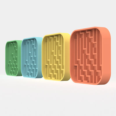 Produsen Custom Pet Silicone Lick Mat Pet Dog Cat Slow Feeder Dowl Mat Dog Food Collapsible Bowl Slow Feeder Dowl
