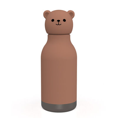 Bear Design Original Custom Food Grade Silikon 304 Stainless Steel Anak-anak Kembali ke Sekolah Ulang Tahun Cangkir Air Anak Cangkir Pelatihan