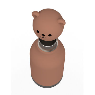 Bear Design Original Custom Food Grade Silikon 304 Stainless Steel Anak-anak Kembali ke Sekolah Ulang Tahun Cangkir Air Anak Cangkir Pelatihan