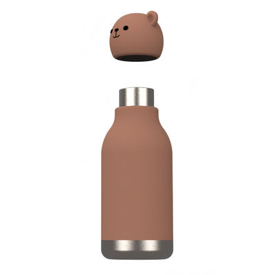 Bear Design Original Custom Food Grade Silikon 304 Stainless Steel Anak-anak Kembali ke Sekolah Ulang Tahun Cangkir Air Anak Cangkir Pelatihan