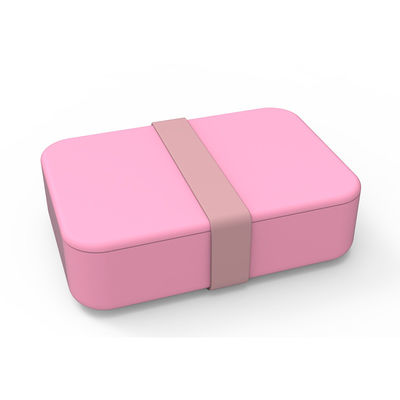 Sesuaikan Logo Portable Food Grade Silikon Kontainer Makanan persegi panjang Bento Box Dengan Tutup 3 Lattice