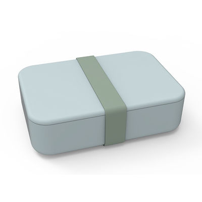 Sesuaikan Logo Portable Food Grade Silikon Kontainer Makanan persegi panjang Bento Box Dengan Tutup 3 Lattice